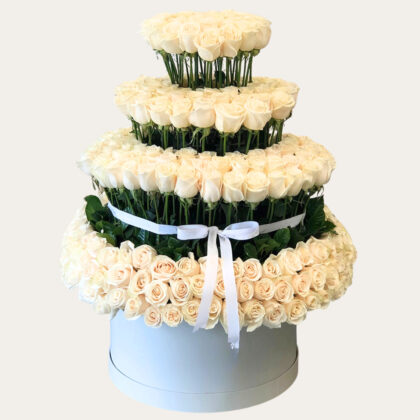 Multi‑Tier Rose Tower