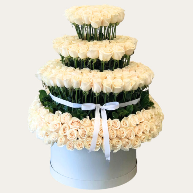 Multi‑Tier Rose Tower