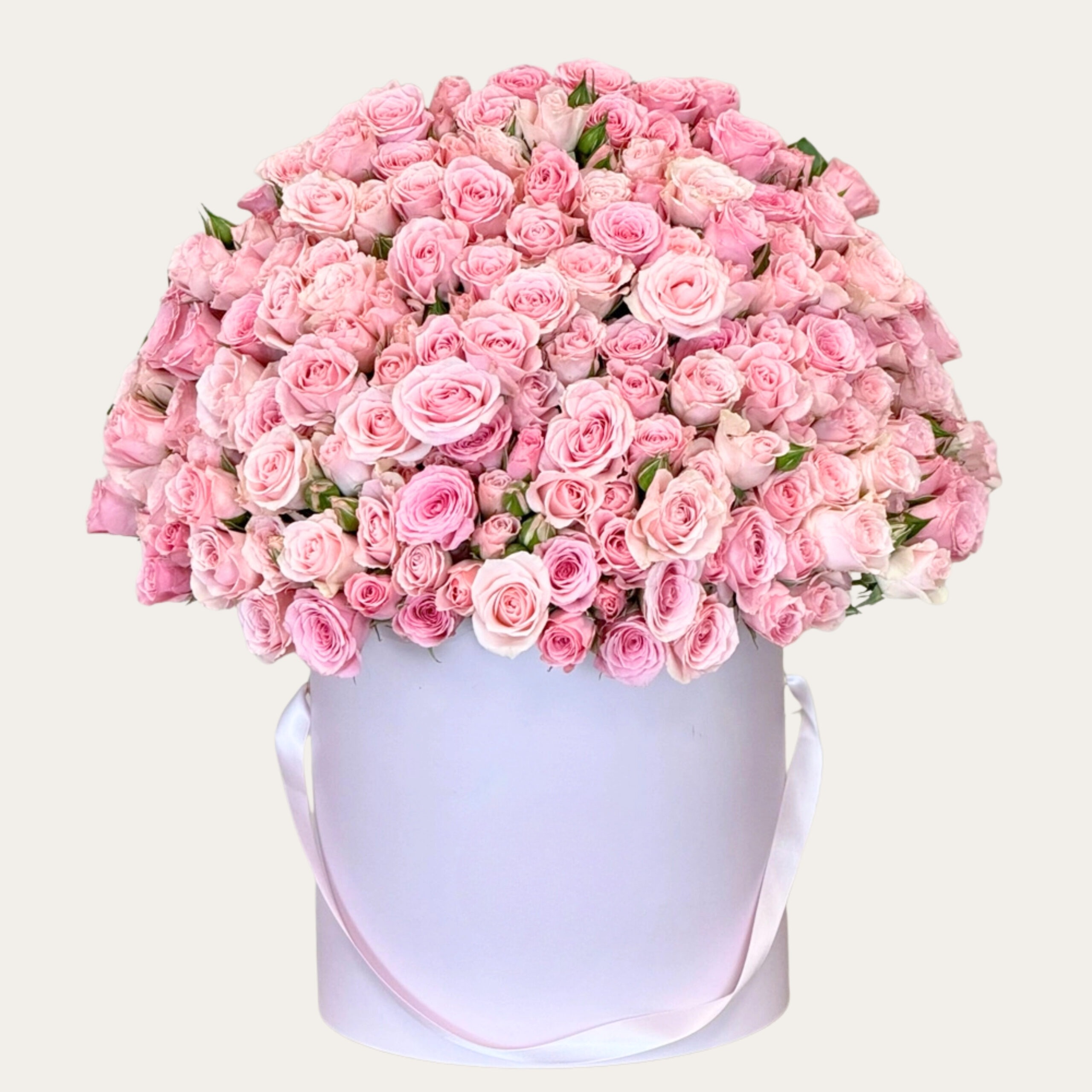 Signature White Box | Pink Roses | Luxury Floral Arrangement