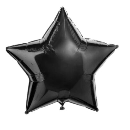 Star Foil Balloon | Black