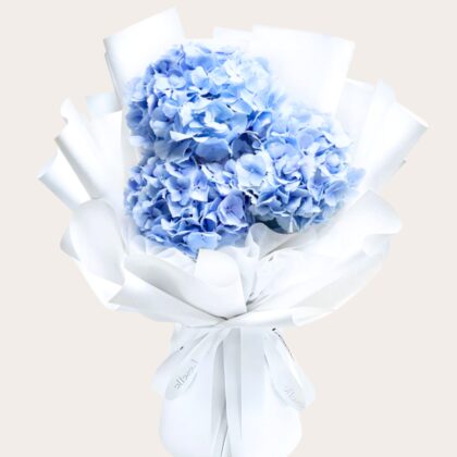 Blue Aura Hydrangea Bouquet