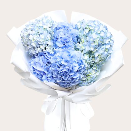 Blue Aura Hydrangeas Bouquet