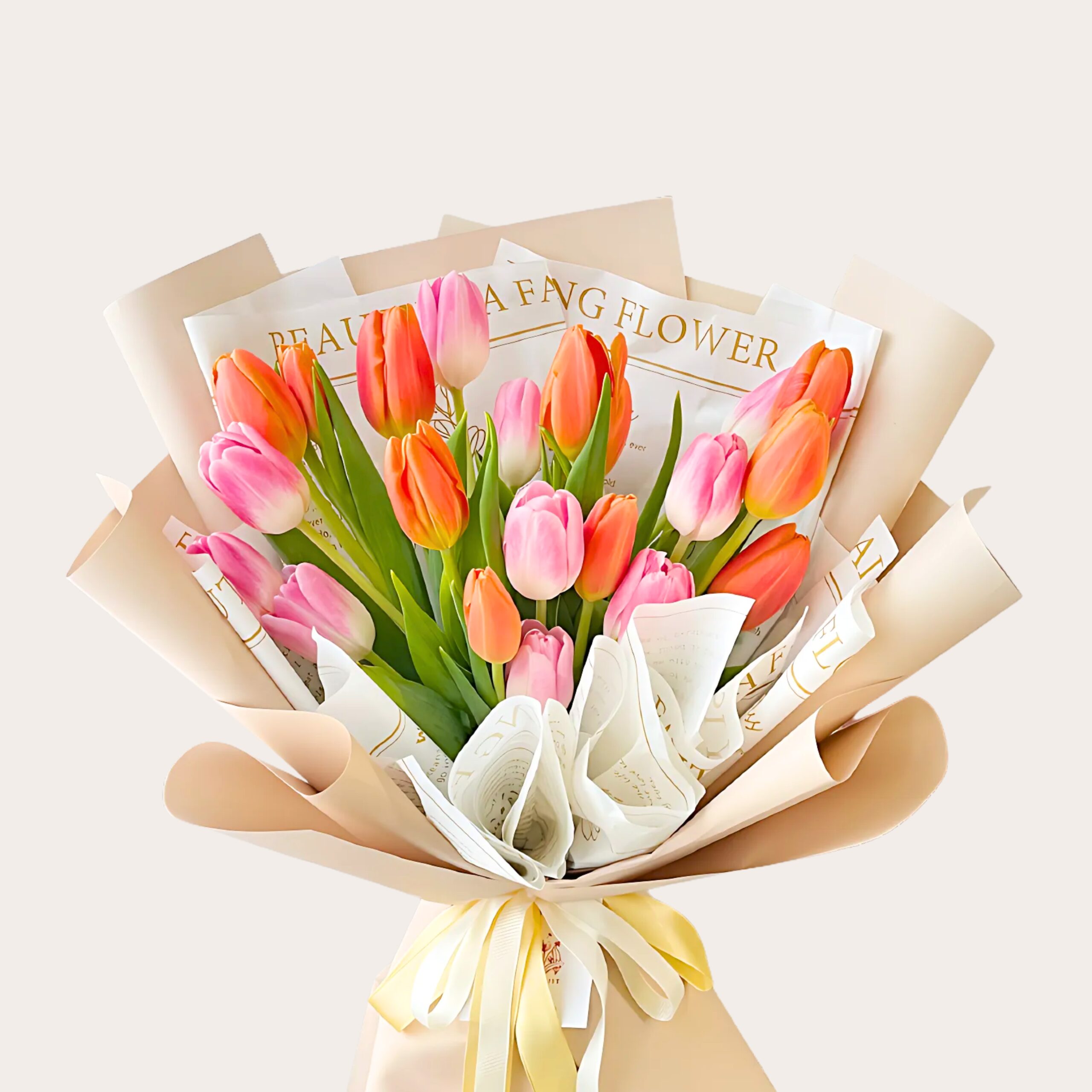 Cinderella Mixed Tulip Bouquet UAE – Premium Gift Flowers Dubai