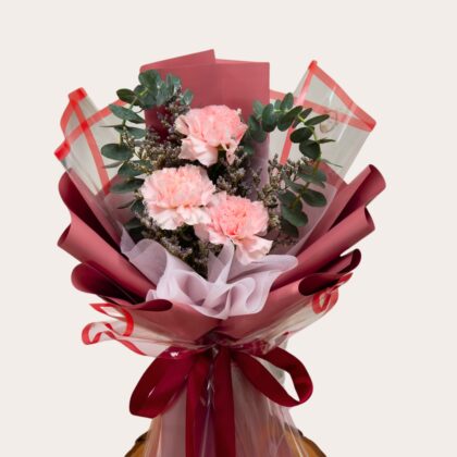 Cotton Candy Pink Carnations Dubai – Sweet Birthday Bouquet UAE