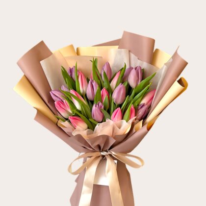 Hearty Purple and Pink Tulip Flowers UAE – Same-Day Delivery Dubai(1)