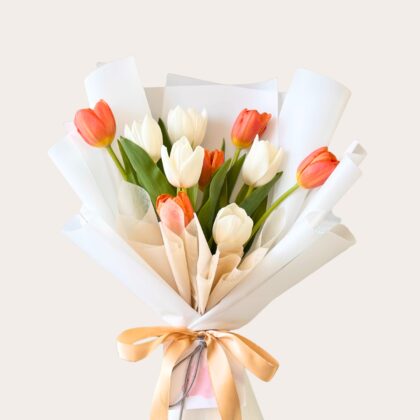 Lucky Orange Tulip Bouquet Dubai – Friendship & Congratulations Flowers UAE(1)