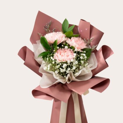 Pink Carnation Bouquet Dubai – Birthday Gift Flowers for Her