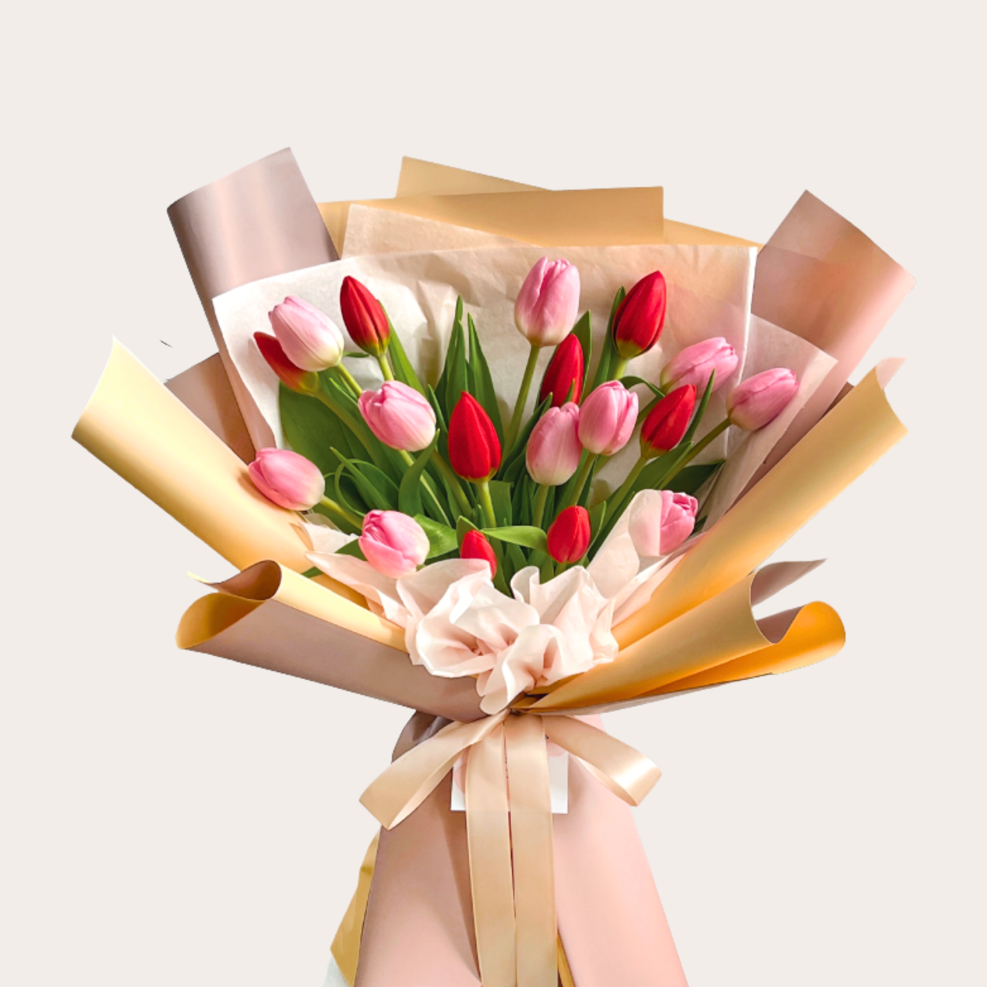 Pink and Purple Tulip Bouquet for Birthday