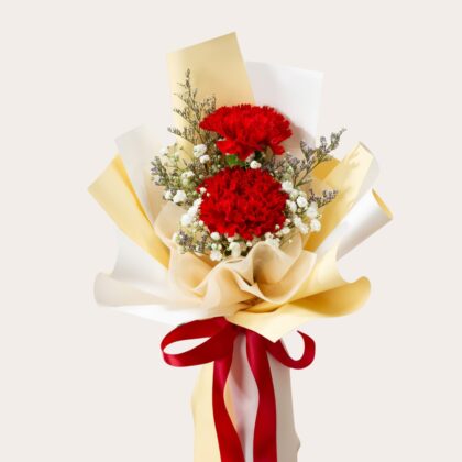 Red Carnation Bouquet Dubai – Romantic Anniversary Flowers