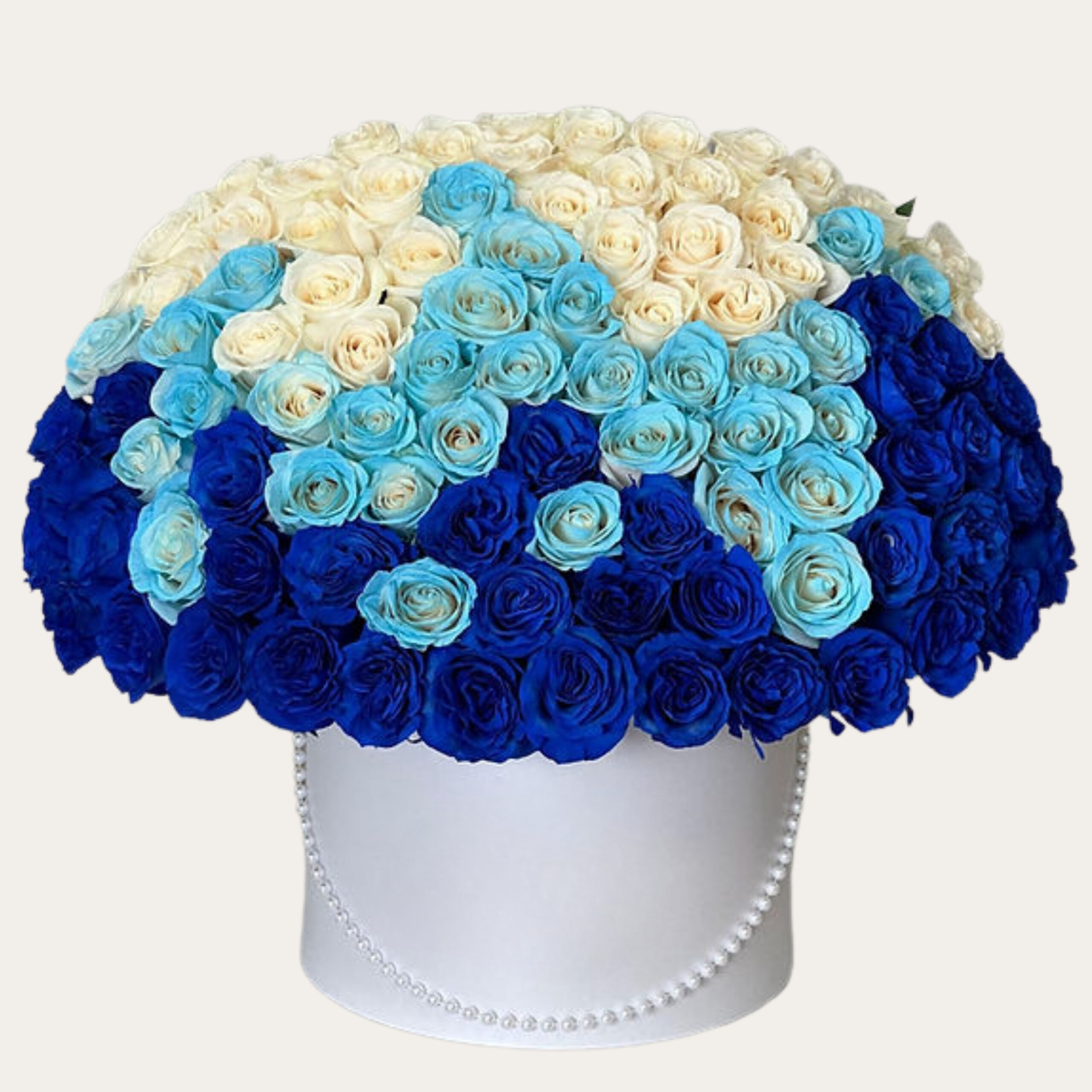Signature Baby Boy - White & Blue Roses