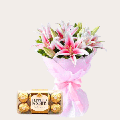 Tulip Garden with Chocolate Box